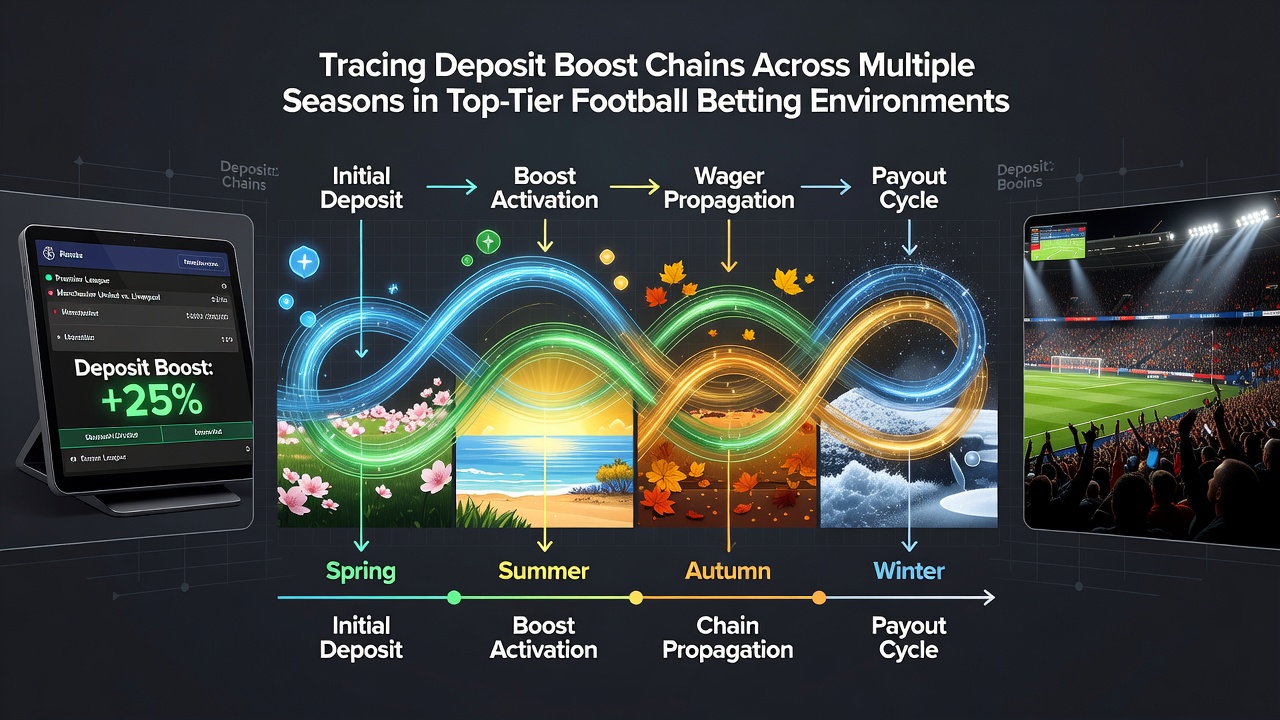 Chart illustrating multi-season deposit boost tracking in football betting platforms